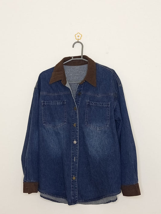 FSY Denim Shirt Men's Large Size