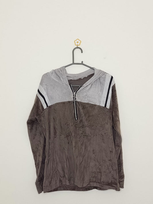 Women's Velvet Hoodie Large Size