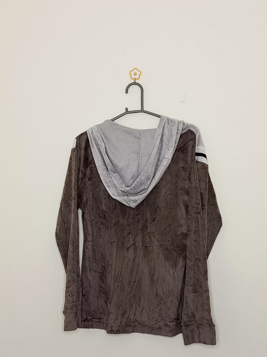 Women's Velvet Hoodie Large Size